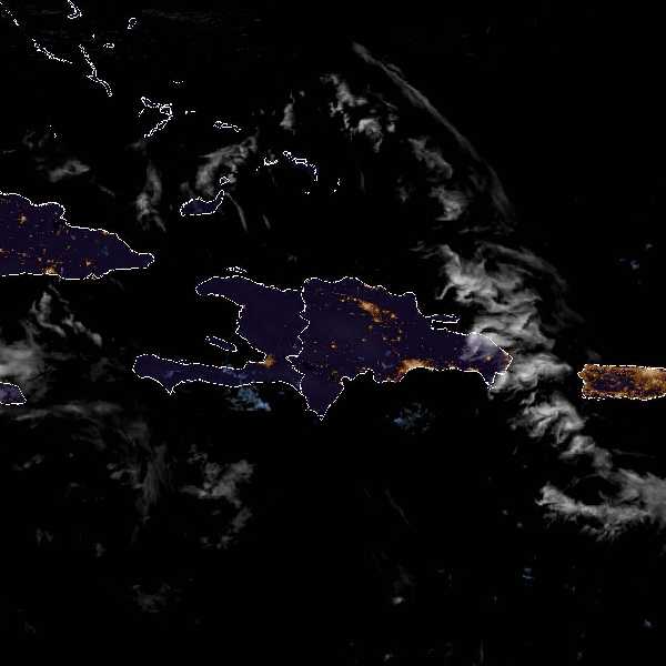 météo tropicale : Image satellite .