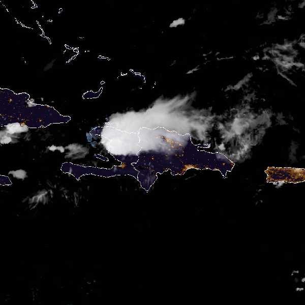 météo tropicale : Image satellite .