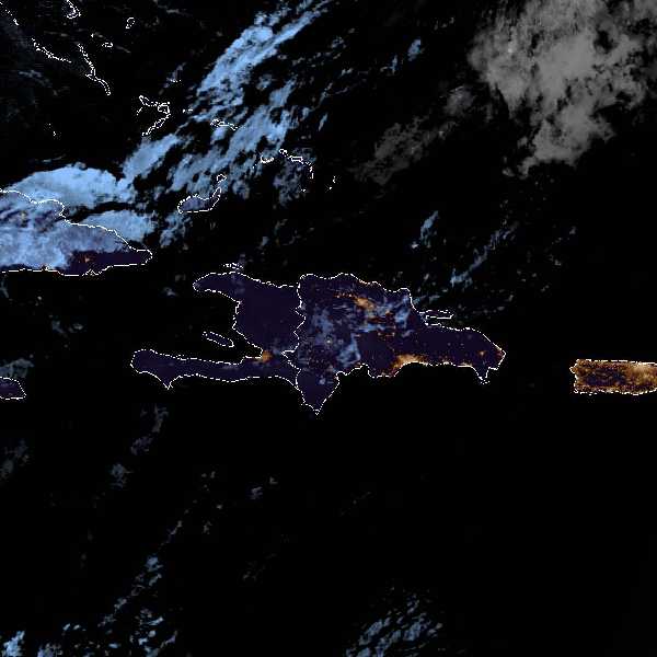 météo tropicale : Image satellite .