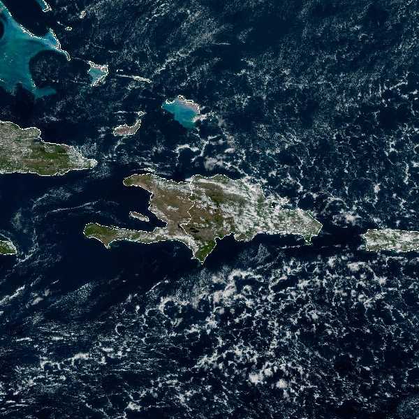 météo tropicale : Image satellite .