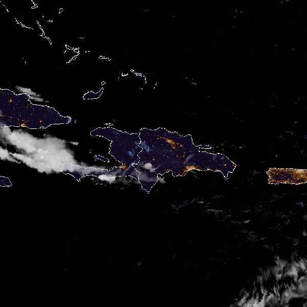 météo tropicale : Image satellite .