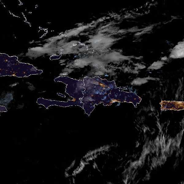 météo tropicale : Image satellite .