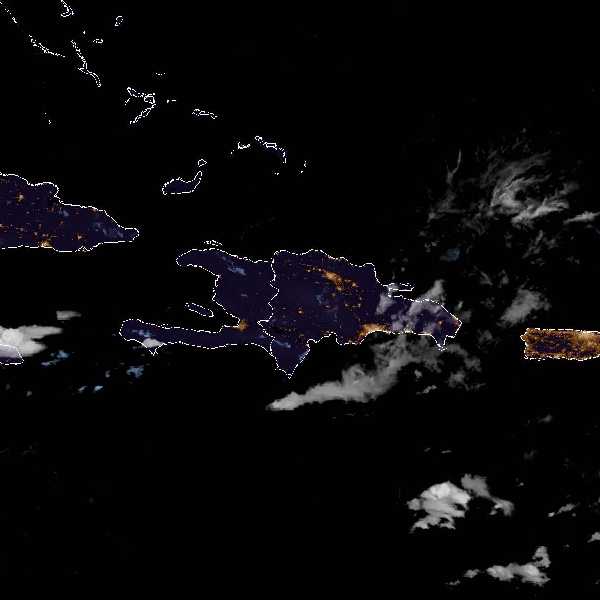météo tropicale : Image satellite .