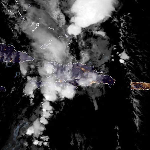 météo tropicale : Image satellite .
