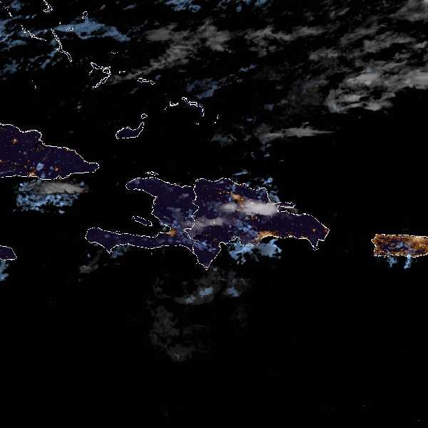 météo tropicale : Image satellite .
