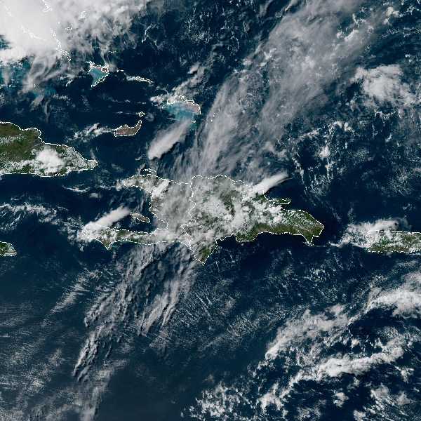 météo tropicale : Image satellite .