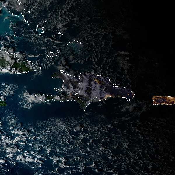 météo tropicale : Image satellite .