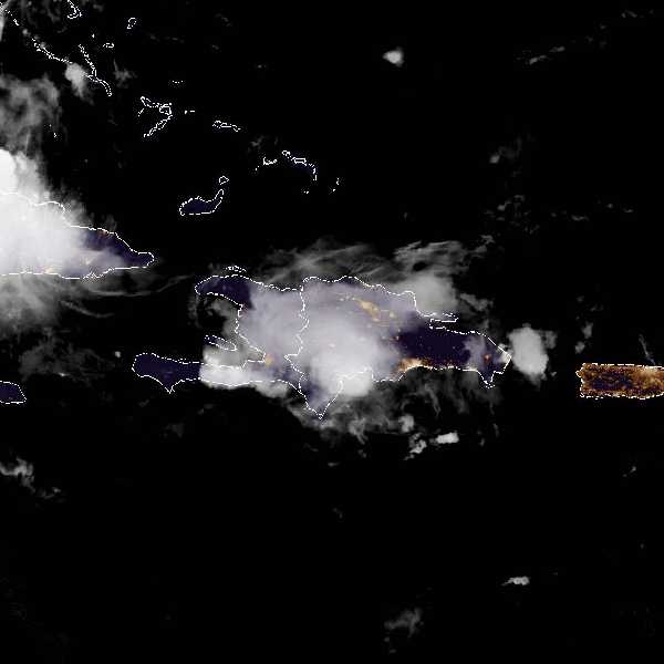 météo tropicale : Image satellite .