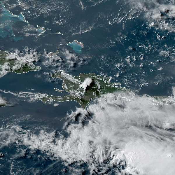 météo tropicale : Image satellite .