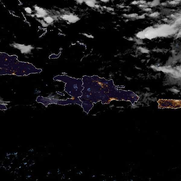 météo tropicale : Image satellite .