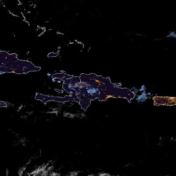 météo tropicale : Image satellite .