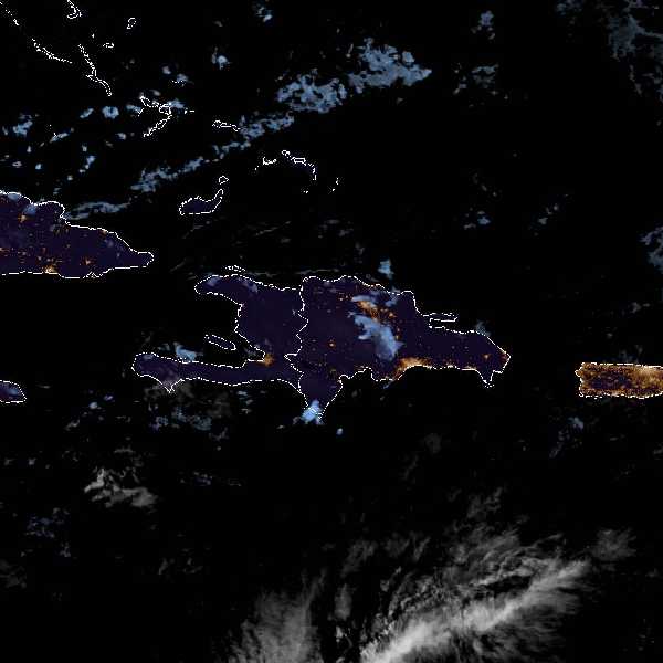 météo tropicale : Image satellite .