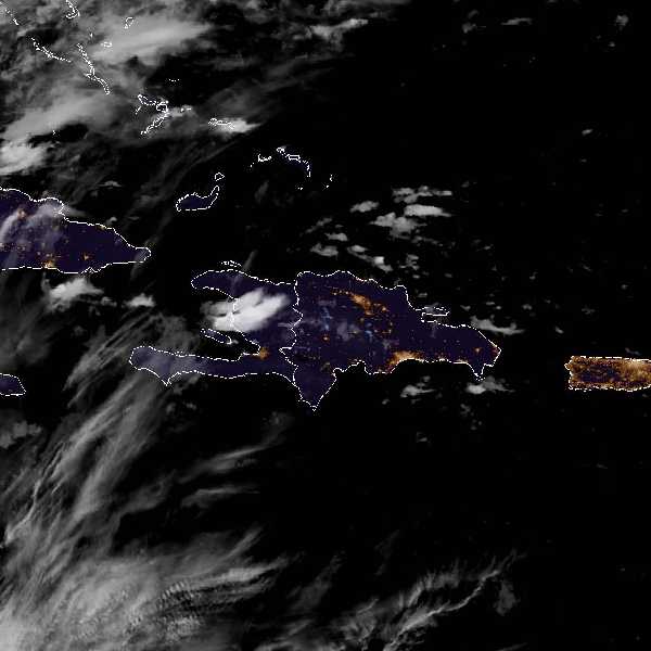 météo tropicale : Image satellite .