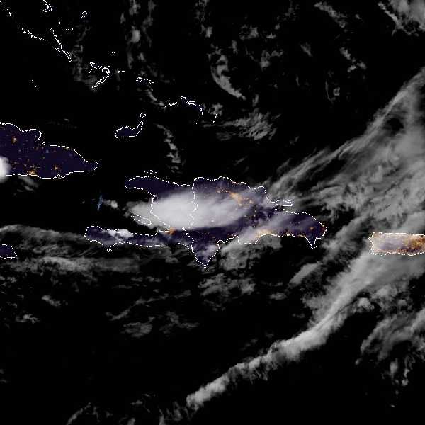 météo tropicale : Image satellite .