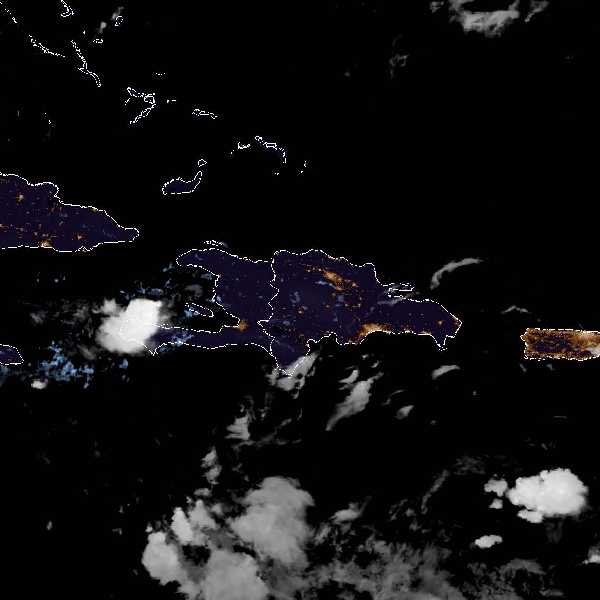 météo tropicale : Image satellite .