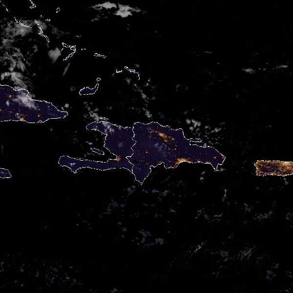 météo tropicale : Image satellite .