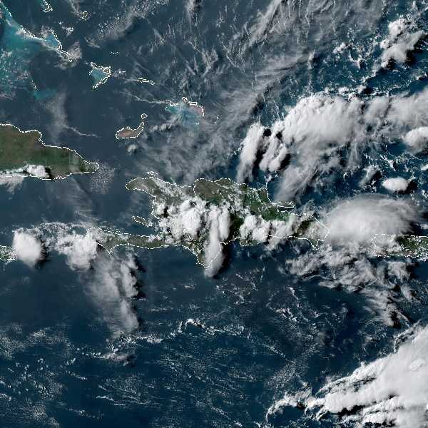 météo tropicale : Image satellite .