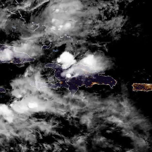 météo tropicale : Image satellite .