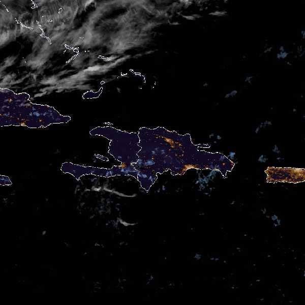 météo tropicale : Image satellite .