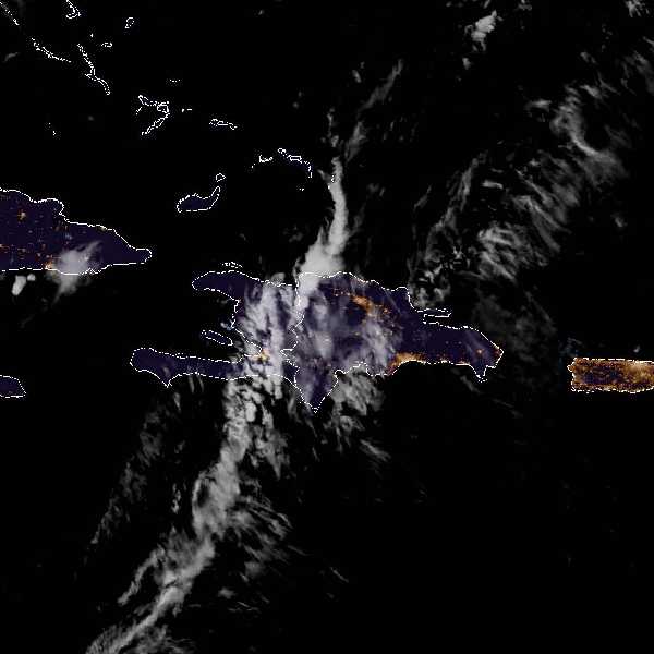 météo tropicale : Image satellite .