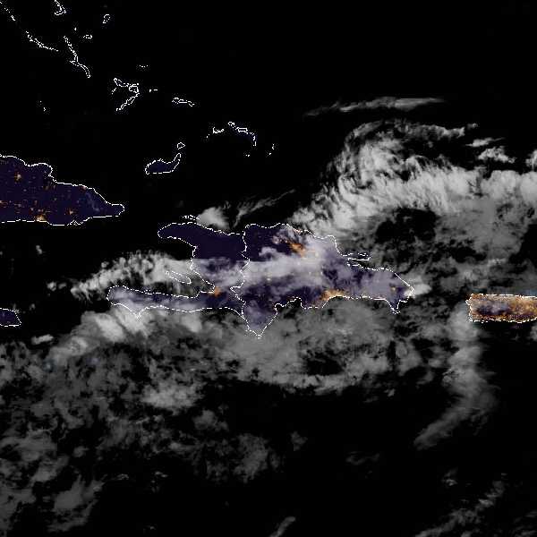 météo tropicale : Image satellite .