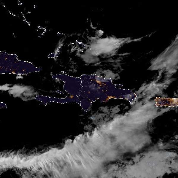 météo tropicale : Image satellite .