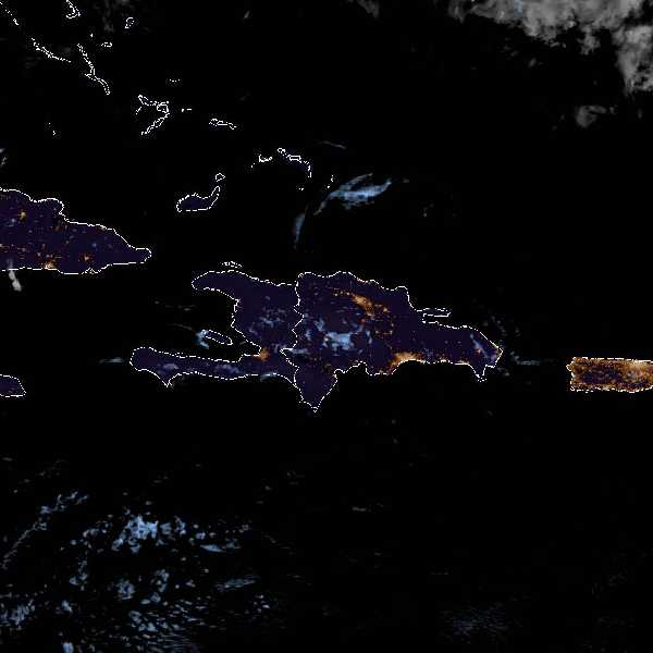 météo tropicale : Image satellite .