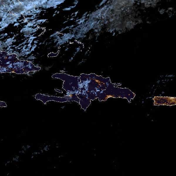 météo tropicale : Image satellite .