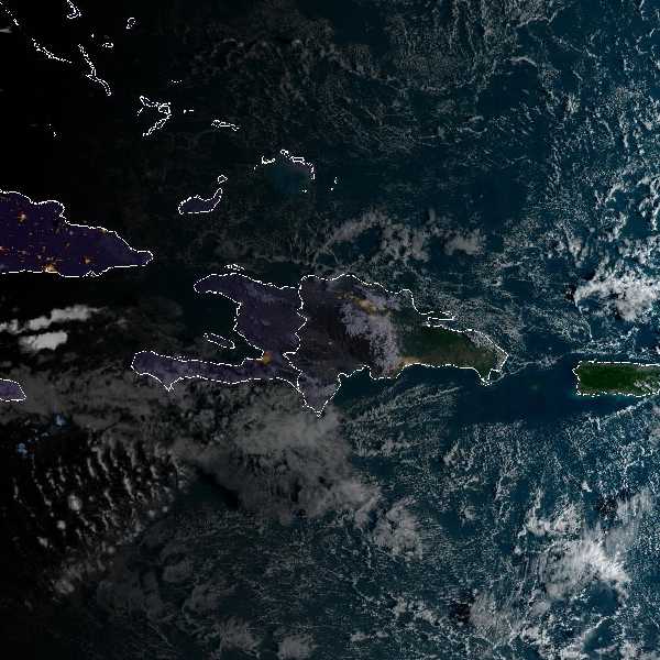 météo tropicale : Image satellite .