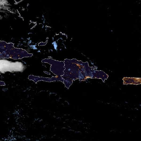 météo tropicale : Image satellite .