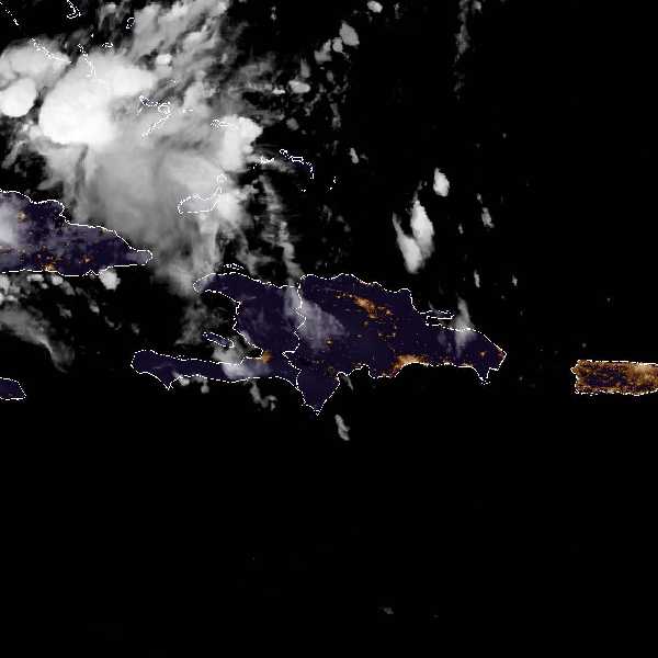 météo tropicale : Image satellite .