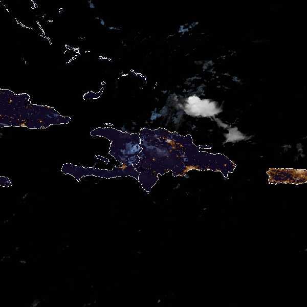 météo tropicale : Image satellite .