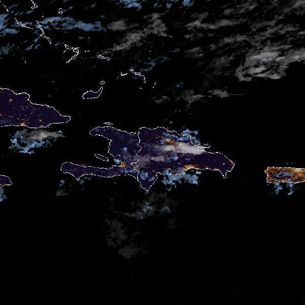 météo tropicale : Image satellite .