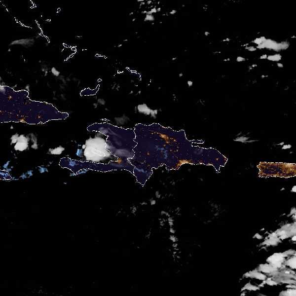 météo tropicale : Image satellite .