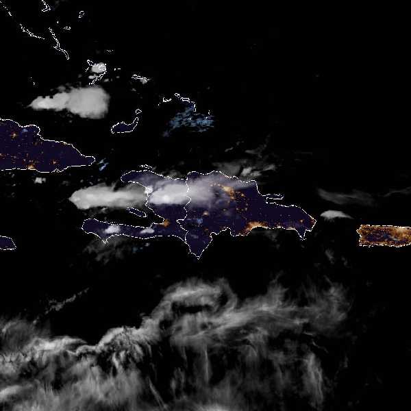 météo tropicale : Image satellite .