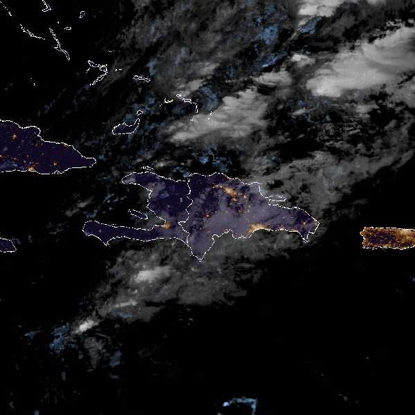 météo tropicale : Image satellite .