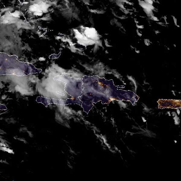 météo tropicale : Image satellite .