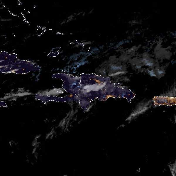 météo tropicale : Image satellite .
