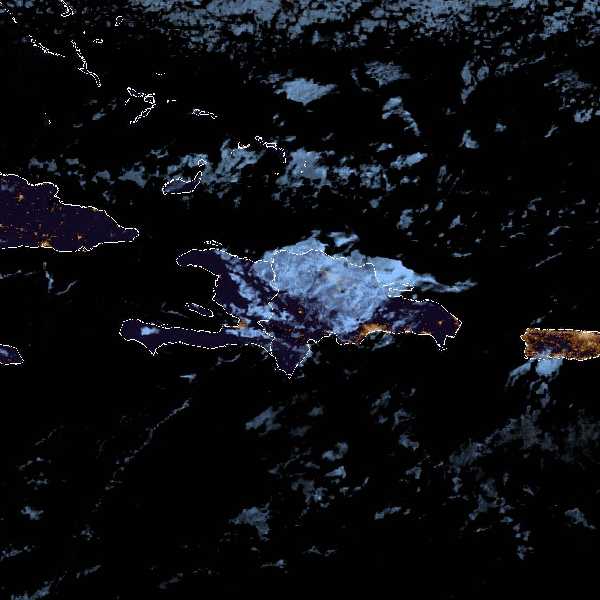 météo tropicale : Image satellite .