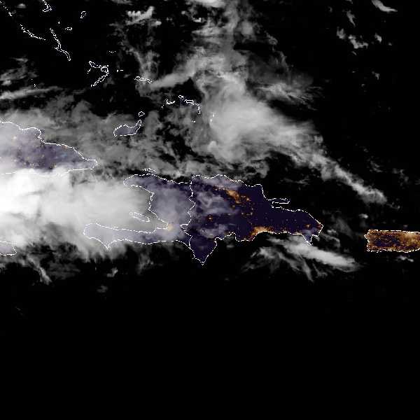 météo tropicale : Image satellite .