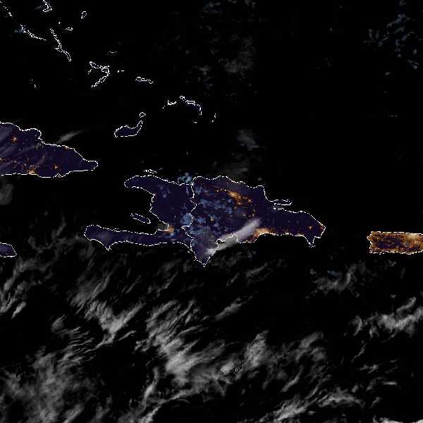 météo tropicale : Image satellite .