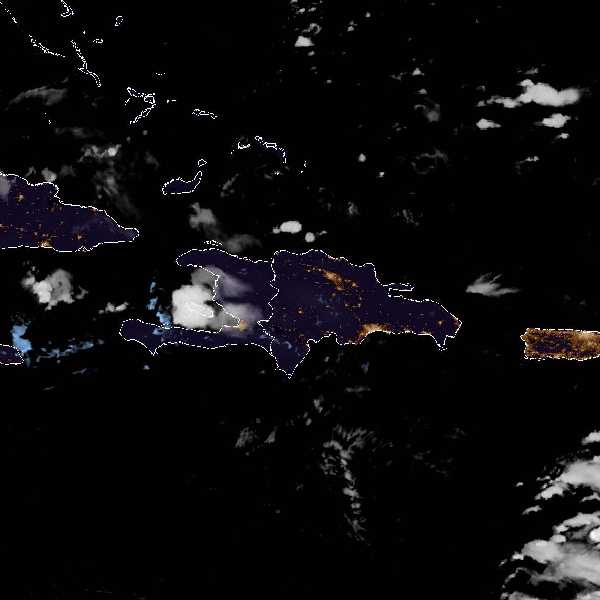 météo tropicale : Image satellite .