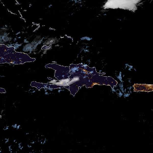 météo tropicale : Image satellite .