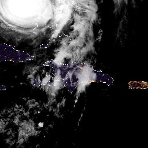 météo tropicale : Image satellite .