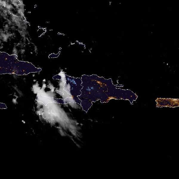 météo tropicale : Image satellite .