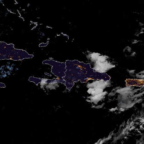météo tropicale : Image satellite .