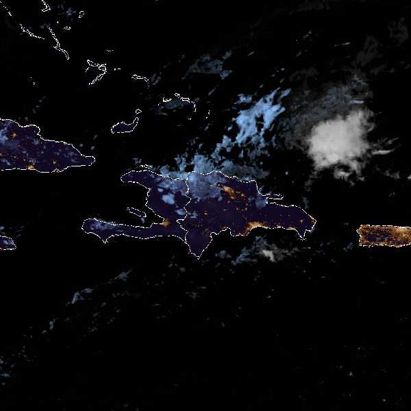 météo tropicale : Image satellite .