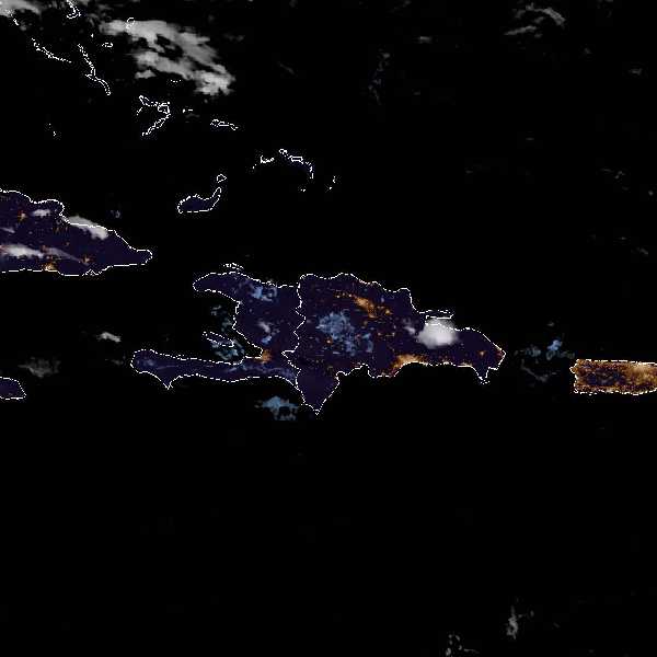 météo tropicale : Image satellite .