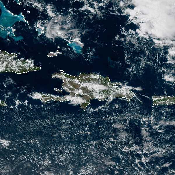 météo tropicale : Image satellite .