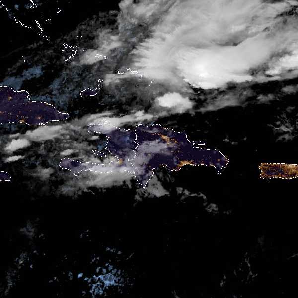 météo tropicale : Image satellite .